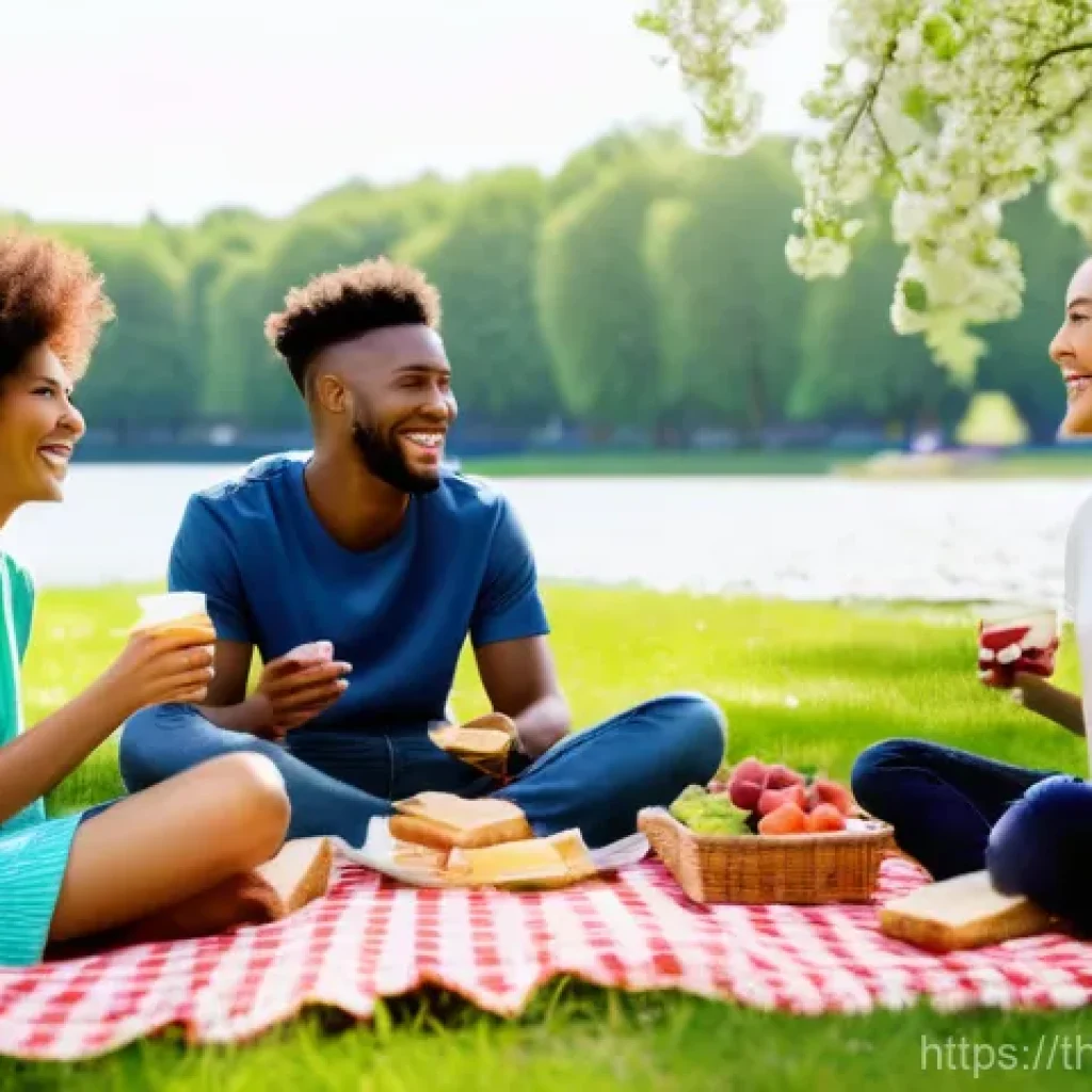 물의 순환과 관리 - A group of diverse young adults, casually dressed in stylish everyday clothing, enjoying a vibrant o...