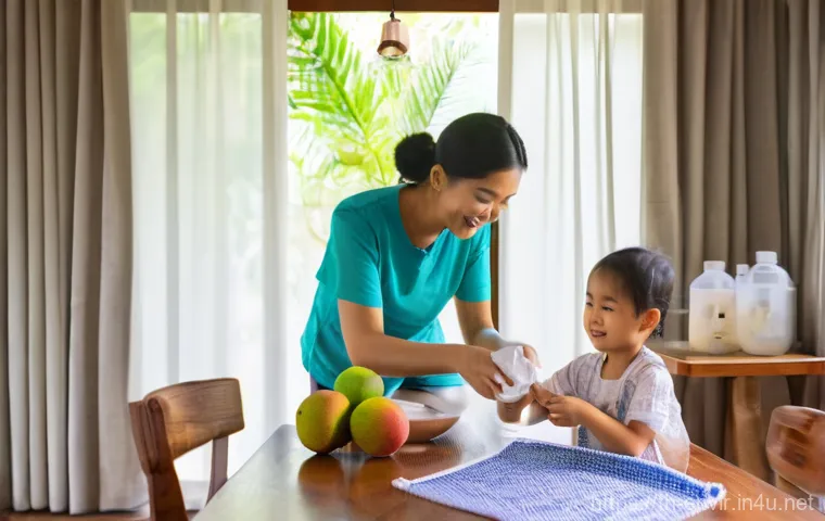 환경 변화와 인간 사회 - Image Prompt 1: Sustainable Living in a Thai Home**