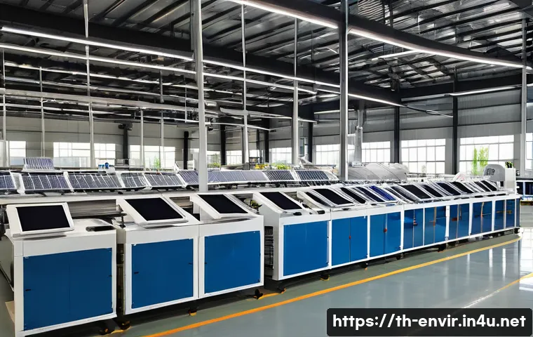 환경 문제와 기업의 사회적 책임 - A modern Thai factory interior showcasing sustainable production processes: solar panels on the roof...